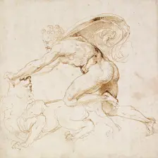 Hercules overpowering a Lion, c1500-1520. Artist: Raphael