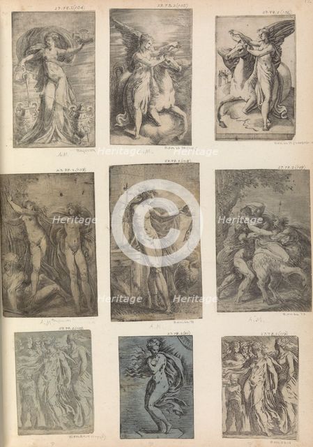 Hercules, Nessus abducting Deianira, ca. 1540 (?). Creator: Andrea Schiavone.