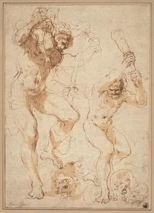 Hercules Slaying the Hydra, c. 1618. Creator: Guercino