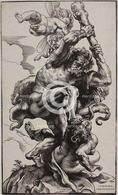 Hercules Slaying Envy, 1633/34. Creator: Christoffel Jegher.