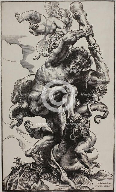 Hercules Slaying Envy, 1633/34. Creator: Christoffel Jegher.