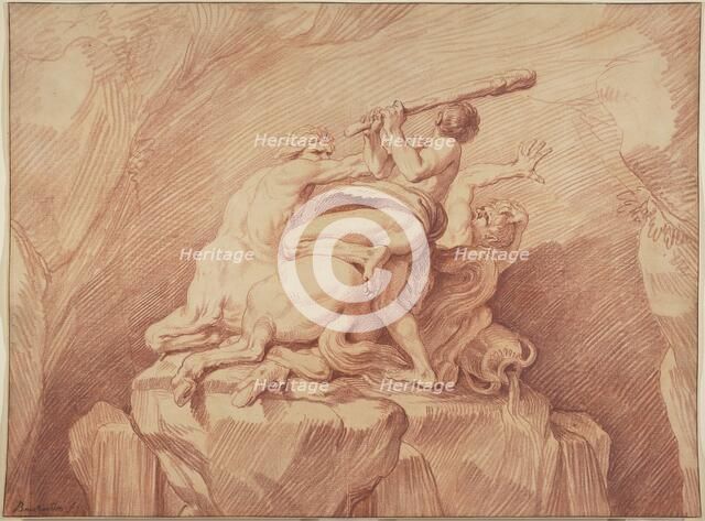 Hercules Subduing the Centaurs, about 1735-1740. Creator: Edme Bouchardon.