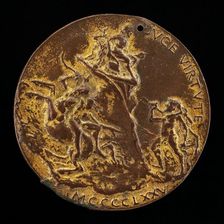 Hercules Pursuing Nessus and Deianara [reverse], 1475. Creator: Bertoldo di Giovanni