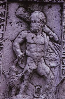 Hercules with Cerberus from a Sarcophagus in Asia Minor (Hellenstic Period), 20th century