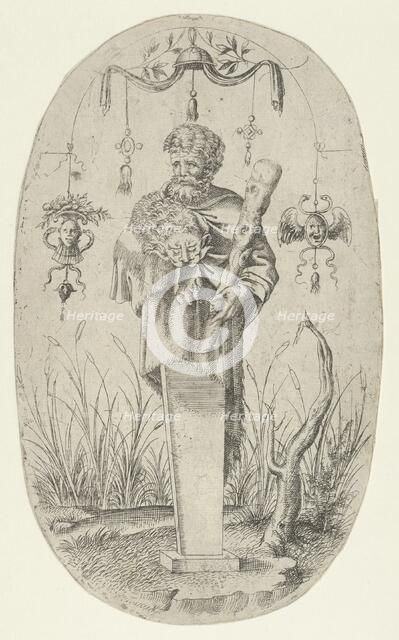 Hercules With His Club, 1535-55. Creator: Jean Mignon.