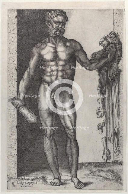 Hercules with his Club and Lion Skin, 1548. Creator: Anon.
