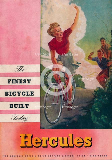 'Hercules - The Finest Bicycle Built', c1930. Artist: Unknown.