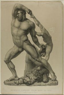 Hercules Throwing Lichas into the Sea, 1815/45. Creator: Auguste de Valmont