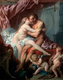 Heracles and Omphale 18th century. Artist: François Boucher