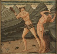 Heracles slews Hippolyta, Mid of the 15th cen.. Creator: Master of 1441 (active Mid of 15th cen.)