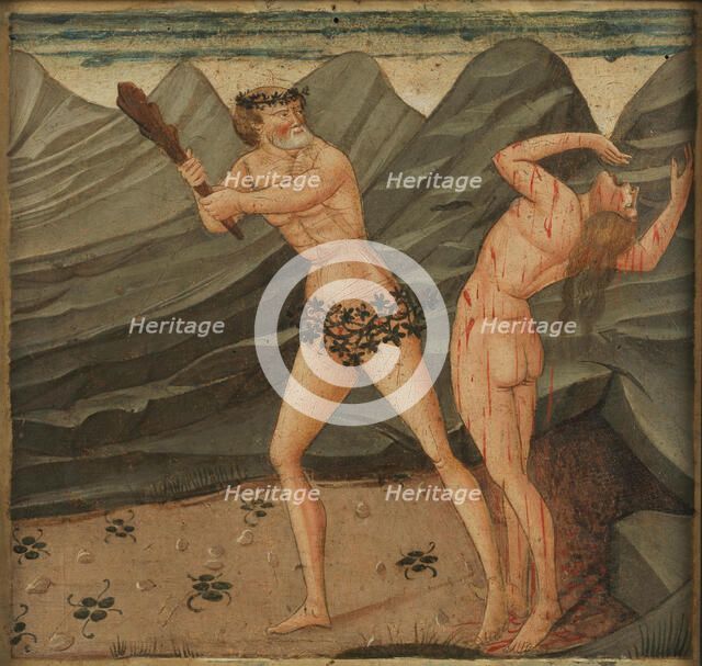 Heracles slews Hippolyta, Mid of the 15th cen.. Creator: Master of 1441 (active Mid of 15th cen.).