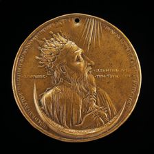 Heraclius I, c. 575-641, Roman Emperor 610 [obverse], 1402/1413. Creator: Unknown