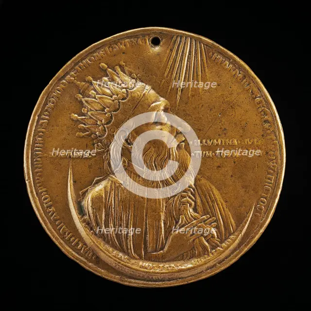 Heraclius I, c. 575-641, Roman Emperor 610 [obverse], 1402/1413. Creator: Unknown.