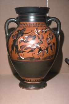 Herakles and Stymphalian Birds, Labours of Heracles, c500 BC