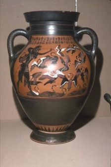 Herakles and Stymphalian Birds, Labours of Heracles, c500 BC