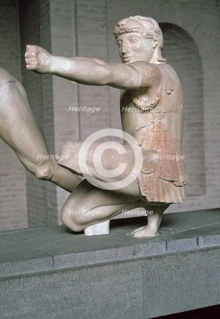 Herakles from the Greek temple of Aphaia at Aegina, 6th century BC. Artist: Unknown