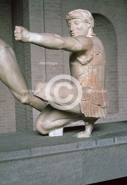 Herakles from the Greek temple of Aphaia at Aegina, 6th century BC. Artist: Unknown