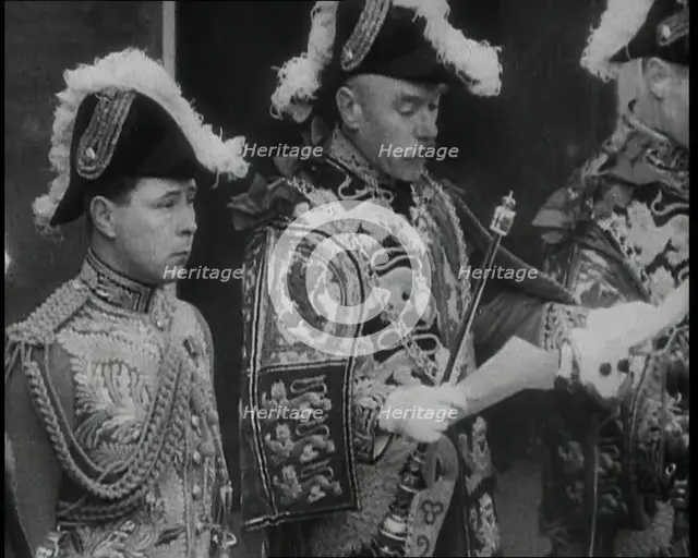 Herald Announcing the Death of George V, His Majesty The King, 1936. Creator: British Pathe Ltd.