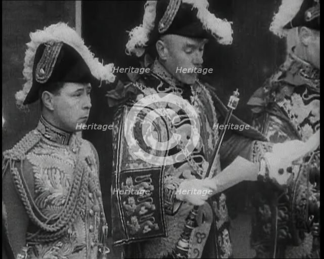 Herald Announcing the Death of George V, His Majesty The King, 1936. Creator: British Pathe Ltd.