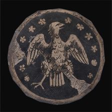 Heraldic Eagle in a Flowered Field. Creator: Unknown