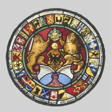 Heraldic Roundel with Arms of the Canton of Zürich, 1593. Creator: Hans Rütter (Swiss, 1550-1610), workshop of