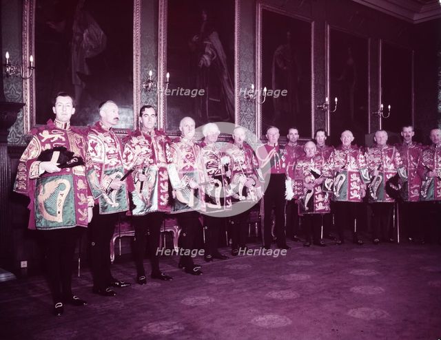 Heralds at St. James's Palace, London, 1953.  Creator: Arthur Charles Kirby Ware.