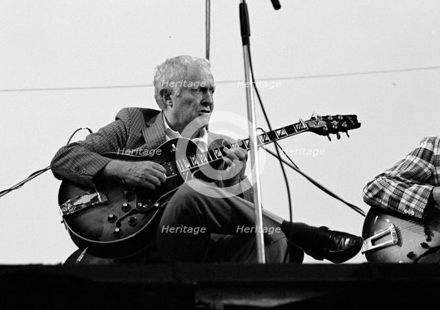 Herb Ellis, Knebworth Jazz Festival, Herts, July 1982. Artist: Brian O'Connor.