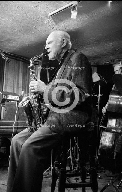 Herb Geller, Bass Clef, London, April 1990. Artist: Brian O'Connor.