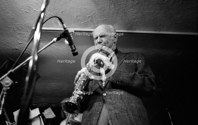 Herb Geller, Bass Clef, London, April 1990. Artist: Brian O'Connor.