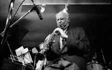 Herb Geller, Bass Clef, London, April 1990. Artist: Brian O'Connor