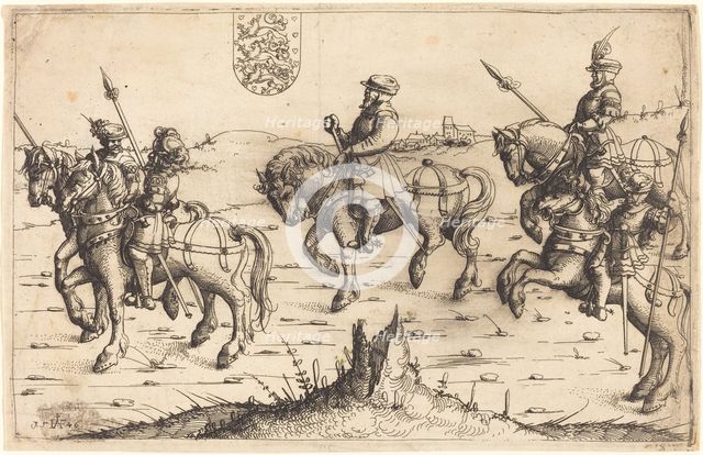 Herberstein's Journey to Denmark, 1546. Creator: Augustin Hirschvogel.
