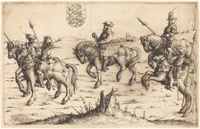 Herberstein's Journey to Denmark, 1546. Creator: Augustin Hirschvogel