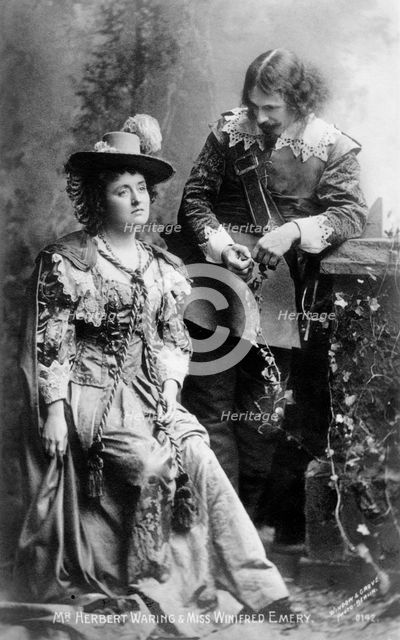 Herbert Waring (1857-1932) and Winifred Emery (1844-1942), actors, early 20th century.Artist: Window & Grove