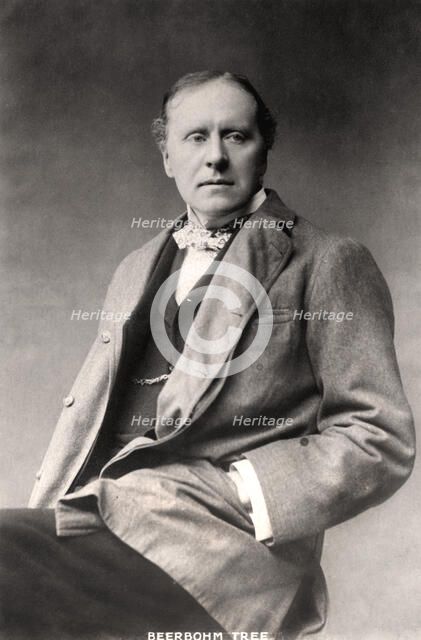 Herbert Beerbohm Tree (1852-1917), English actor, 1907.Artist: Langfier Photo