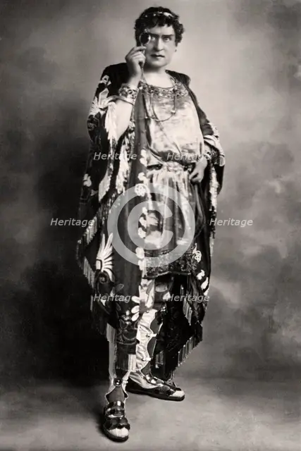 Herbert Beerbohm Tree (1853-1917), English actor, early 20th century.Artist: FW Burford