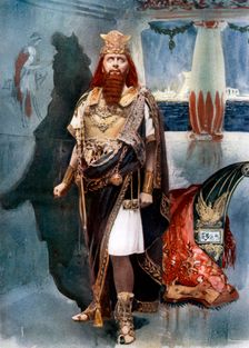 Herbert Beerbohm Tree in Herod, c1902.Artist: Langfier Photo