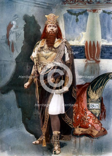 Herbert Beerbohm Tree in Herod, c1902.Artist: Langfier Photo