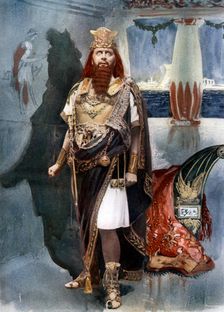 Herbert Beerbohm Tree in Herod, c1902.Artist: Langfier Photo