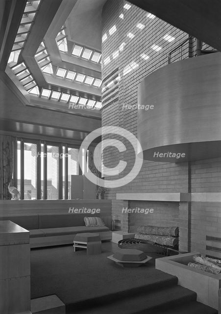 Herbert F. Johnson, Jr., Wingspread, residence in Racine, Wisconsin, 1939. Creator: Gottscho-Schleisner, Inc.