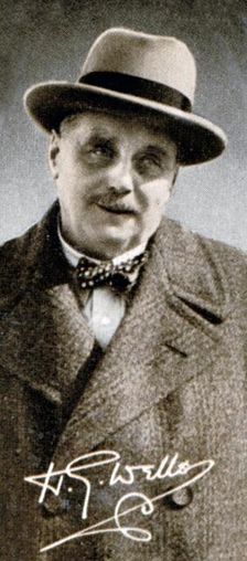 Herbert George HG Wells (1866-1946), English writer, 1935