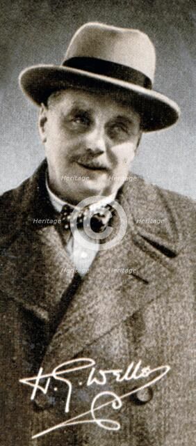 Herbert George HG Wells (1866-1946), English writer, 1935. Artist: Unknown