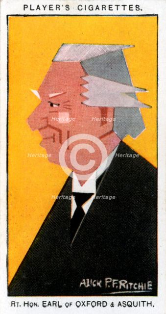 Herbert Henry Asquith, 1st Earl of Oxford and Asquith, British Prime Minister, 1926.Artist: Alick P F Ritchie