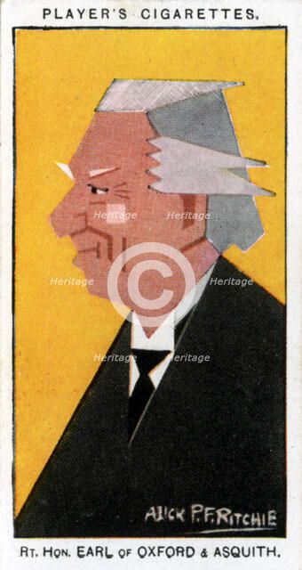 Herbert Henry Asquith, 1st Earl of Oxford and Asquith, British Prime Minister, 1926.Artist: Alick P F Ritchie