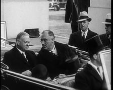 Herbert Hoover, the Former President, Leaving the White House..., 1933. Creator: British Pathe Ltd