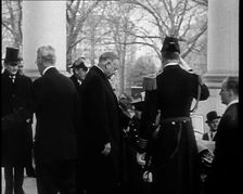 Herbert Hoover, the Former President, Leaving the White House And Entering a Car, 1933. Creator: British Pathe Ltd