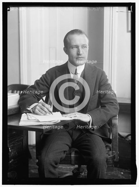 Herbert Meyers, Assistant to Secretary Lane, between 1913 and 1917. Creator: Harris & Ewing.