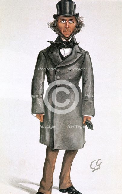 Herbert Spencer, English philosopher and sociologist, 1879. Creator: Francis Carruthers Gould.