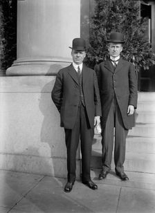 Herbert Spencer Hadley, Governor of Missouri, Right, with Gov. Morris of Montana, 1912. Creator: Harris & Ewing