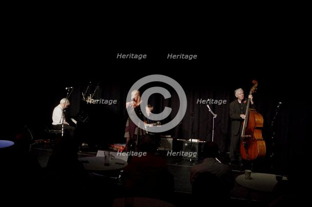 Herbie Flowers, Mike Hatchard, Shane Hill and Tina May, Hawth, Crawley, West Sussex, Nov 2015. Artist: Brian O'Connor.