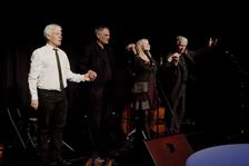 Herbie Flowers, Mike Hatchard, Shane Hill and Tina May, Hawth, Crawley, West Sussex, Nov 2015. Artist: Brian O'Connor